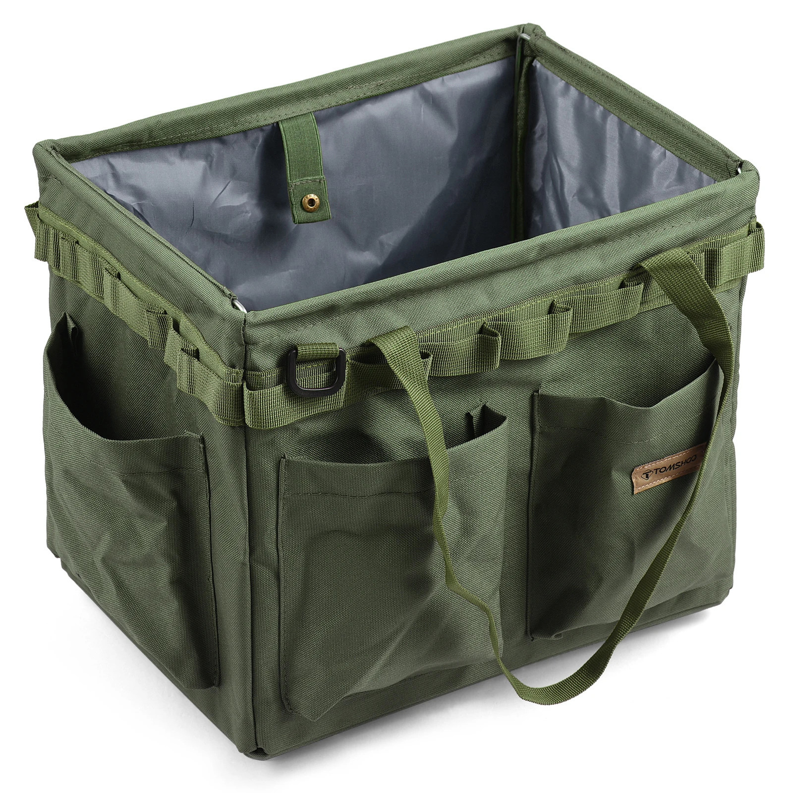 Ship from US Oxford cloth Camping Tool Bag Collapsible Gear Storage Box Carry Case 250304FBB
