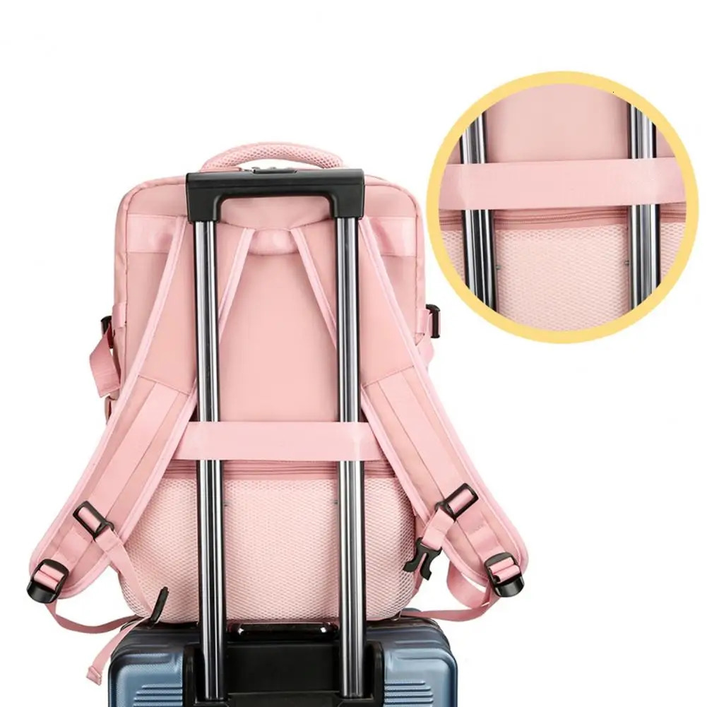 Ship from US Backpack Briefcase Capacity Travel for Women Men with Multi Pockets Waterproof College Bag Hiking Business Flight 250304FBB