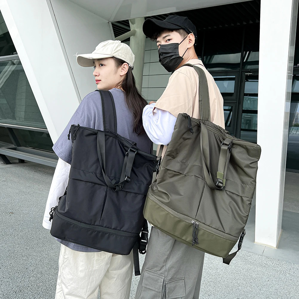 Ship from US Large Capacity Unisex Backpack Waterproof Sports Bag Trend School Bags Leisure Handbag Women Men Casual Travel Backbag 250304FBB