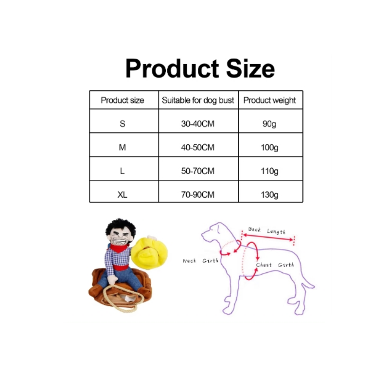 Dog Horse Saddle Costume Cowboy Pet Costume For Funny Halloween Creative Dog Cat Costume Clothes Fits Puppy Medium Dog Kitten