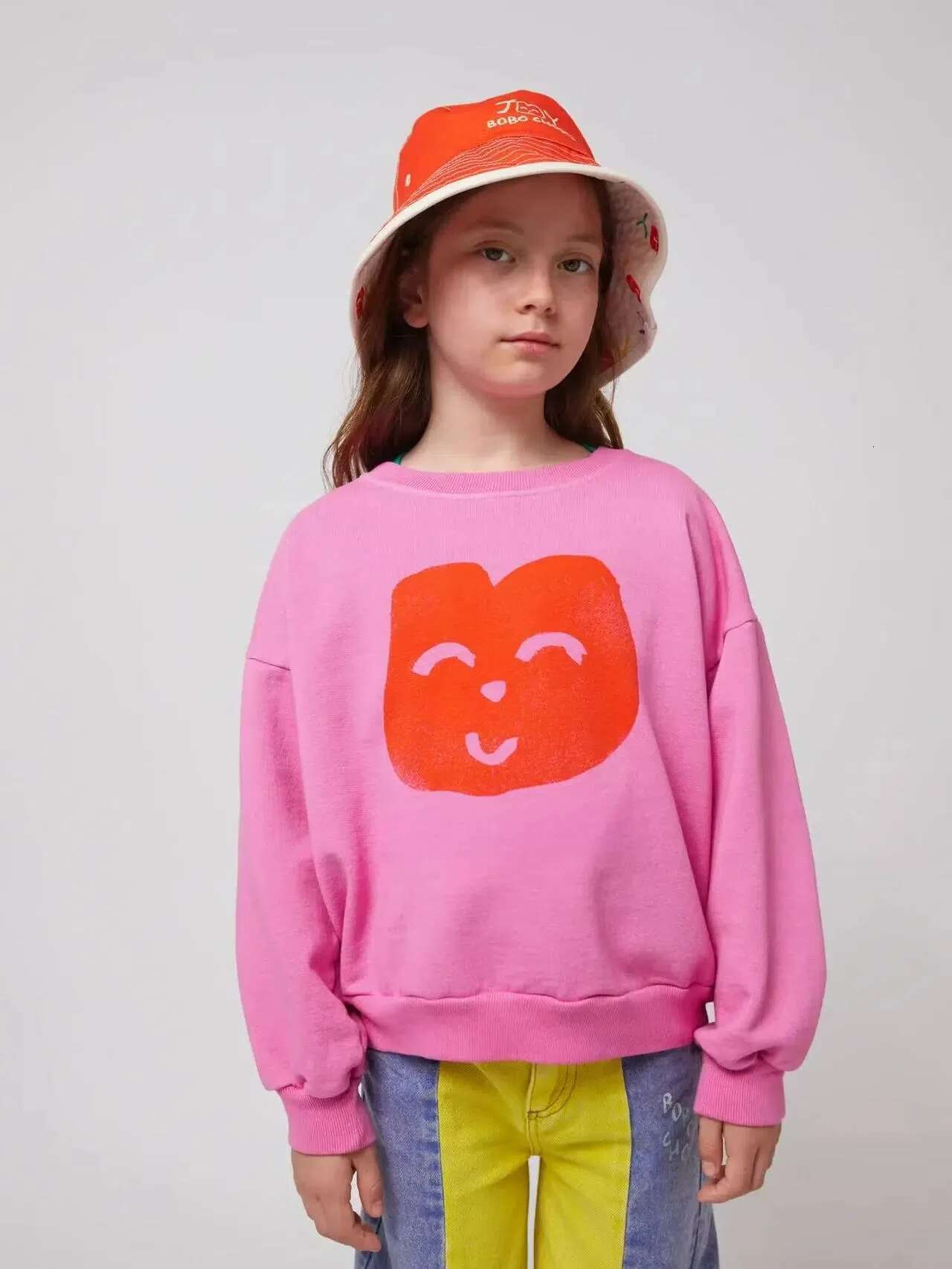 2025 Designer Children's Cartoon Suower Happy Dog Hello Joy Morning Egg Pure Cotton Casual Hoodie Boys And Girls