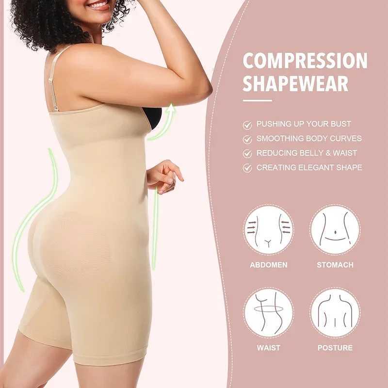 Mesh Butt Lifter Shorts Bodysuit Shapewear Women Underbust Corset Tummy Control Body Shaper Thigh Slimmer 3D Hip EnhancerXJ250304