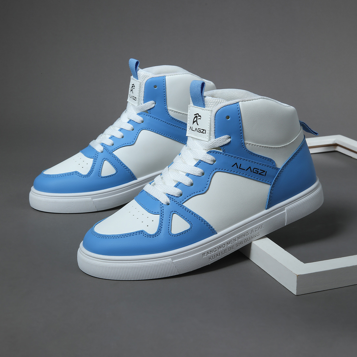 2025 New Designer Shoes Men's And Women's Board Spring And Autumn High Help Student Fashion Versatile Casual Sports Shoes White Women's