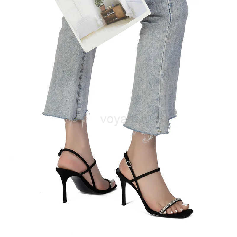 Ladies High H 2023 Elegant Sandals Wen Rhine Thin H Party Shoes New Wens Fi Heeled Sandals Black Beige Z250304