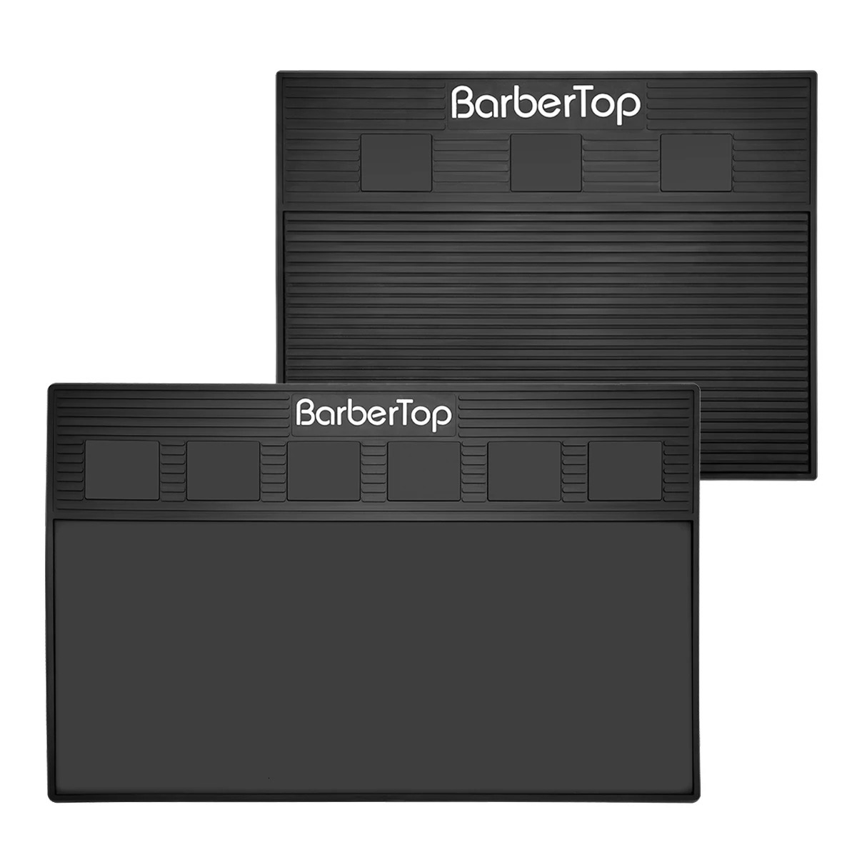 3/6 Grid Magnetic Hairdressing Tools Storage Mat Soft Rubber Antiskid Waterproof Tray Bar Service Mat Barber Tools Accessories 250304