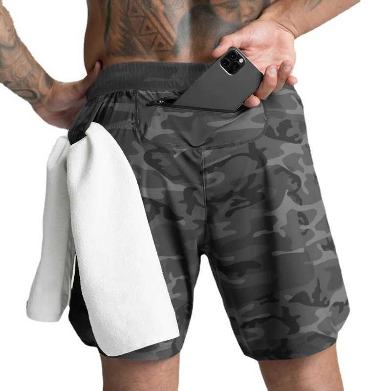 2024 New Mens Shorts Single-Layer Woven Quick Dry Solid Color Running Fitness Sports Casual American Fifth Pants ComfortableT250304
