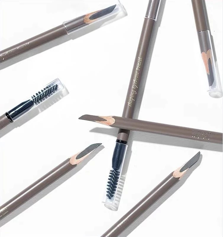 JUDYDOLL Dual-ended Chopper Shape Eyebrow Pencil With Brush Waterproof Colorfast Natural And Long-lasting Cosmetics 250222