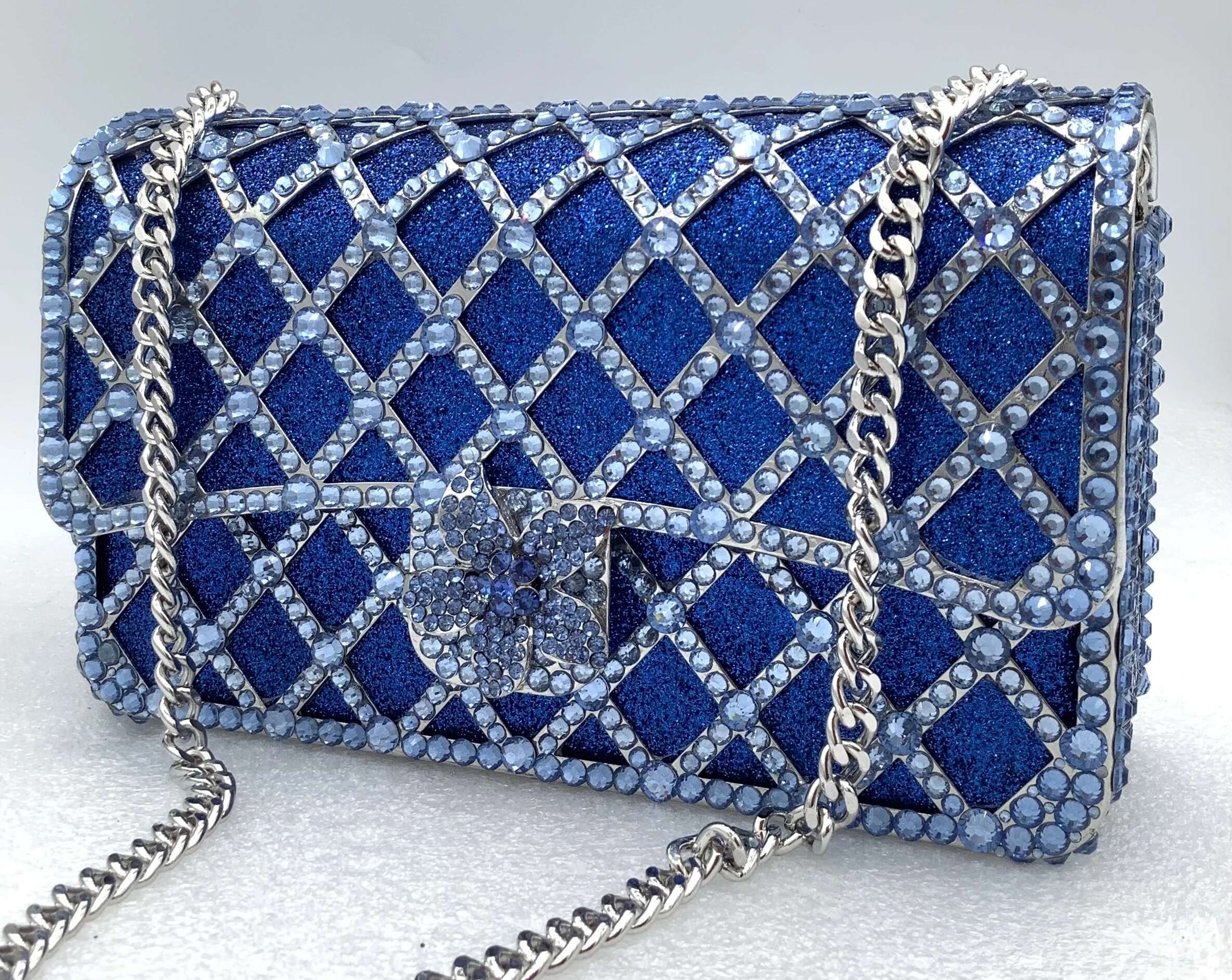Xiyuan Women's Fuxia/blue/women's/green Jewelry Long Chain Crossbody Bag Party Wedding Gift Bag Jewelry Shoulder Bag Bride