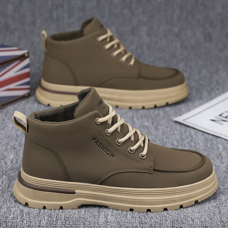 Spring And Summer 2025 Original Designer New High Top Martin Boots Men s Lace Up Multifunctional Thick Soled Outdoor Casual Leather Boots Sports Board