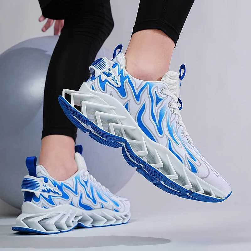 Flame Blade Running Shoes For Men INS Trendy Male Sneakers Anti-Slip Outdoor Jogging Footwear Chunky Sports Shoes ZapatillasC250304