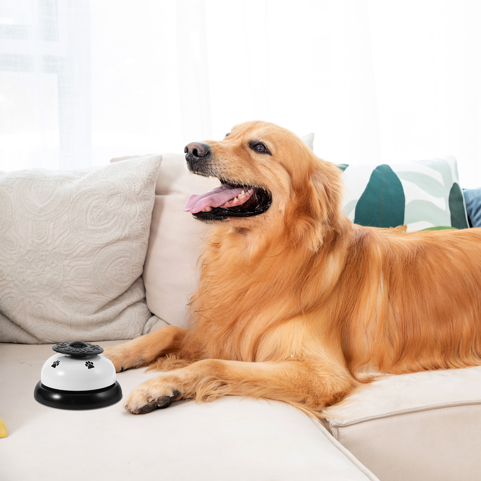 Bell Dog Training Pet Door Call Cat Dogs Puppy Go Trainer Outside Interactive Restaurant Ring Toilet Button Doorbell Pet Dog Toy