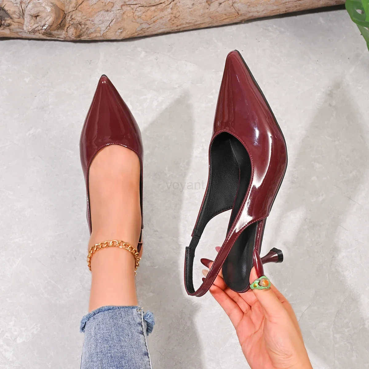 Wen 2024 Trend Summer Sexy Pointed Toe Sandals Wen Outdoor Casual Party Dress Shoes Lightweight Slip High H Sandals Z250304