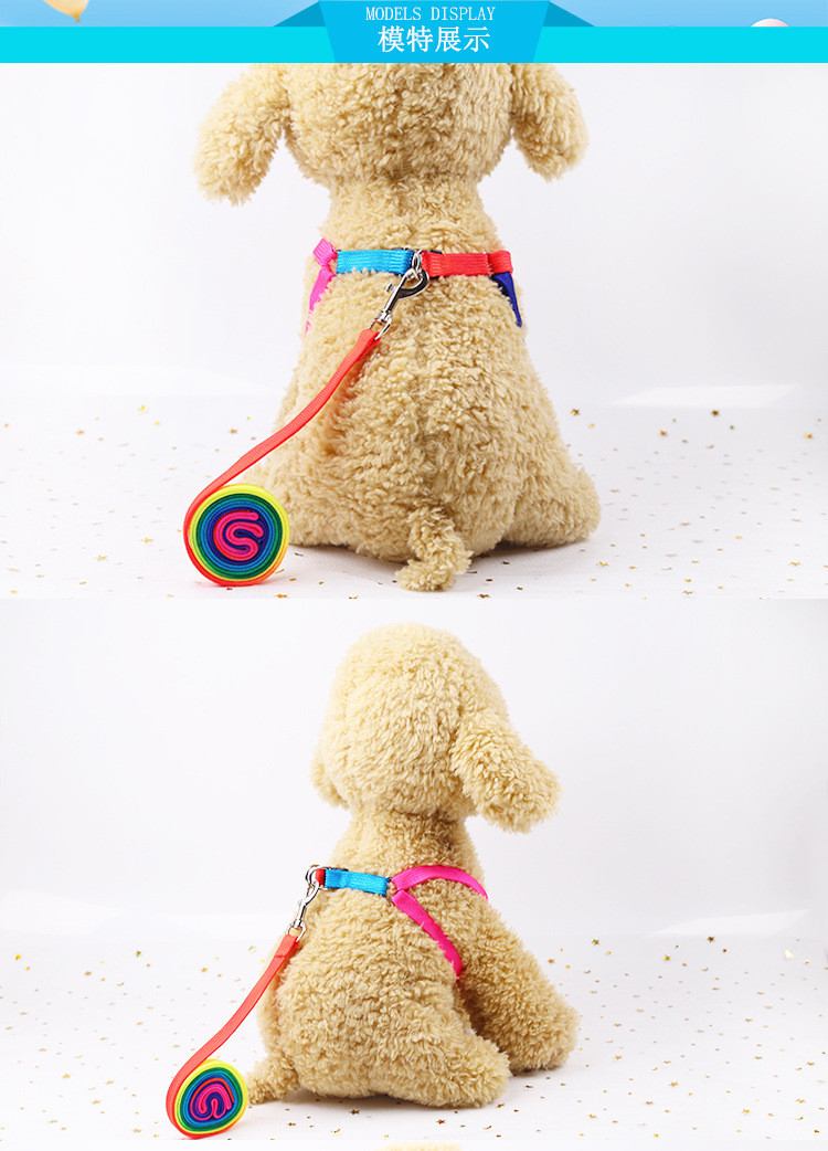 1.2cm & 0.8cm Vivid - Hued Rope Dog Leashes with Clips and Lovely Star - themed Patterns, Perfect Pet Accessories