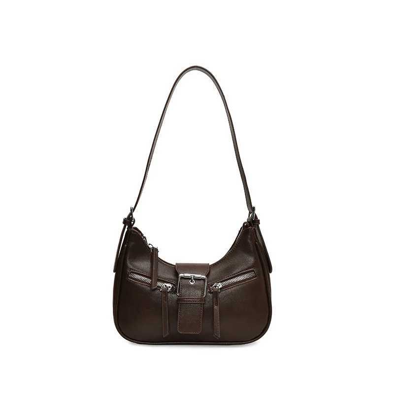 Luxury Women Brand PU Leather Crossbody Bag Retro Lock Small Hobos Messenger Bag Y250303
