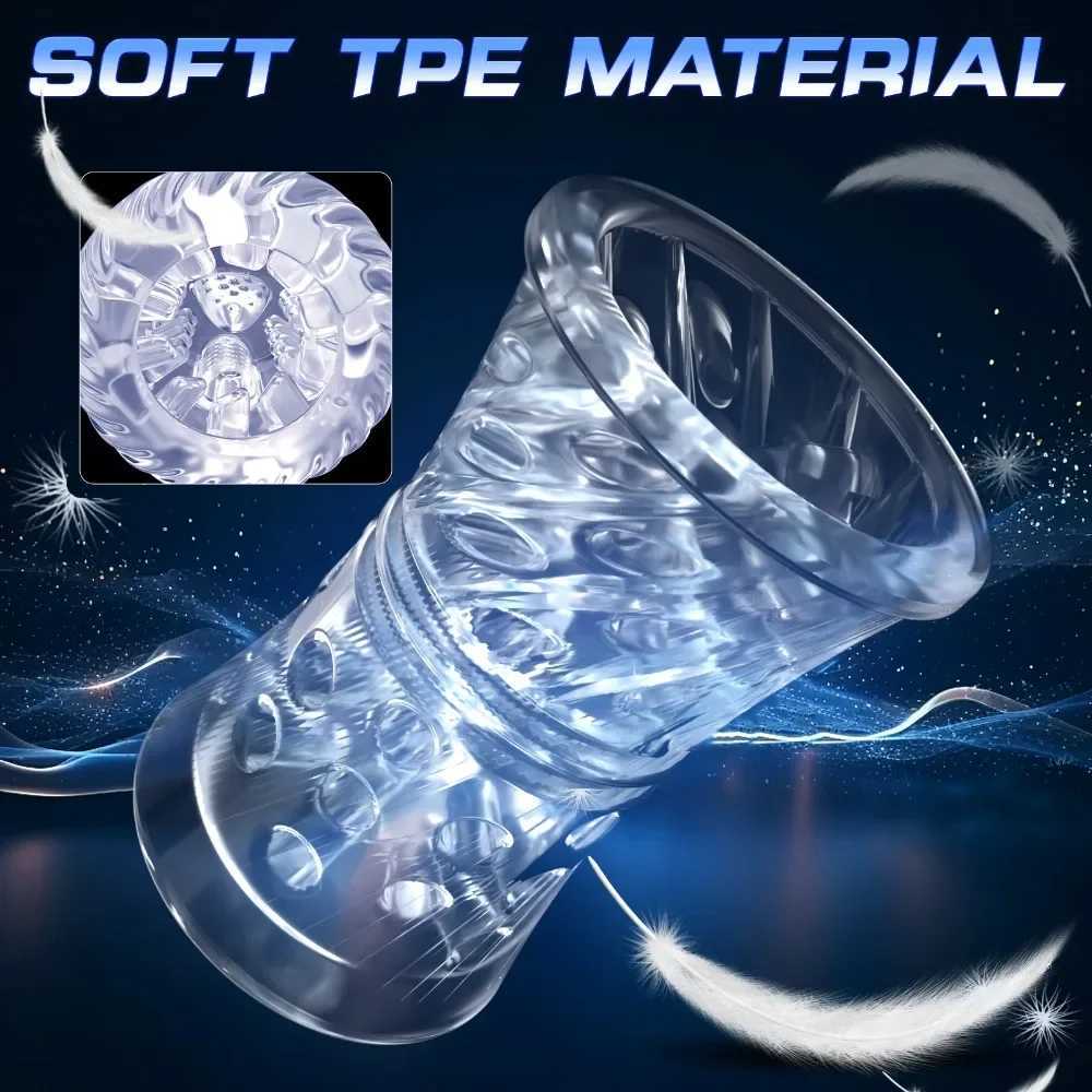 7 Modes Rotation Sucking Male Masturbator Sex Toys for Men Pocket Pussy Glans Male Masturbation Cup Massager Blowjob M250304