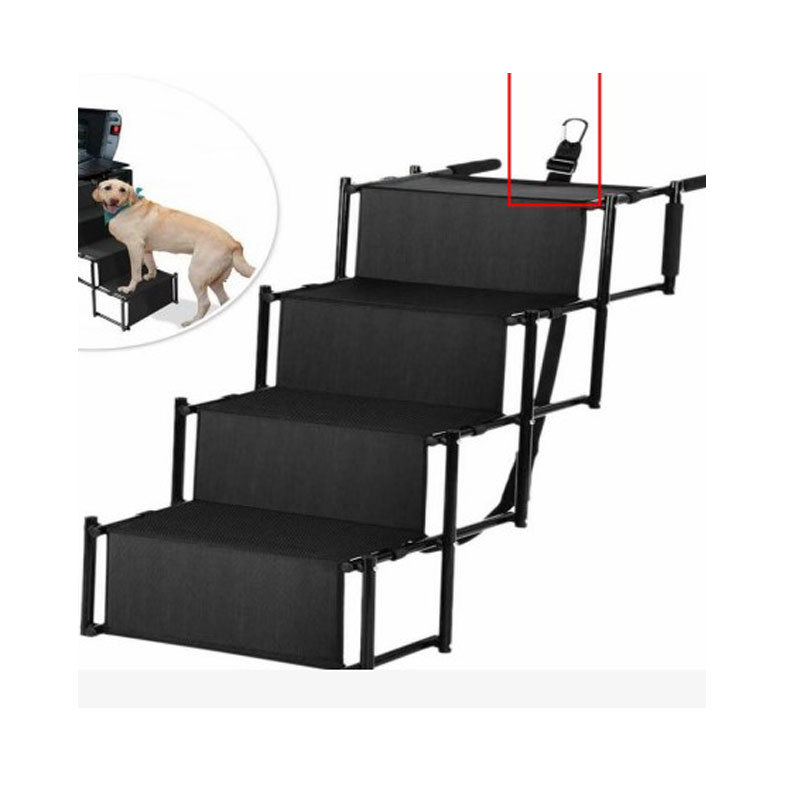 Outdoor Car Mounted Pet Dog Ladder Steel Pipe Ladder Foldable Portable Telescopic Ladder
