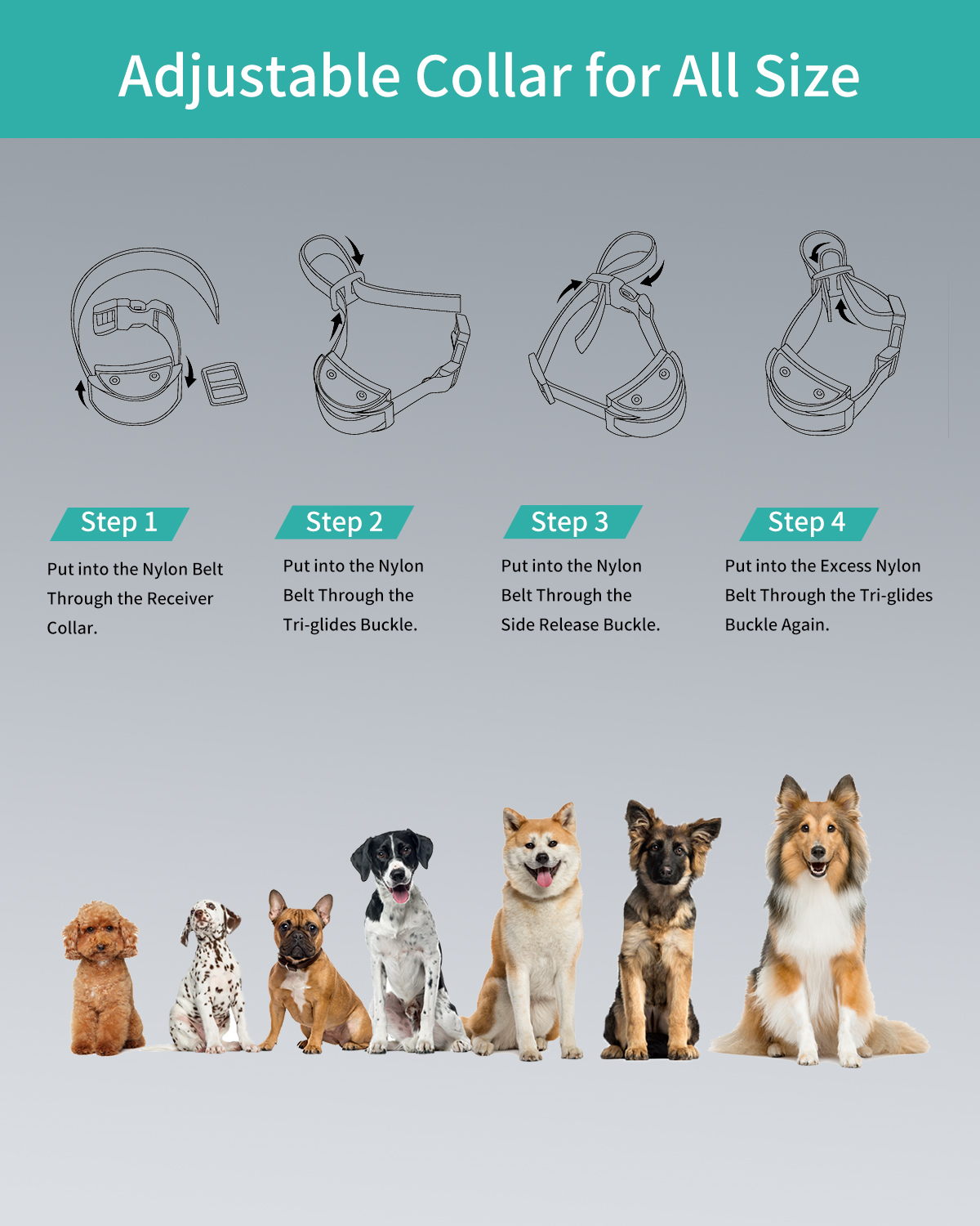 Dog Bark Collar, Waterproof Automatic Barking Collars, Anti Bark Shock Collar, Barking Training Collar with Beep and Shock, Long Term Use, Long Standb