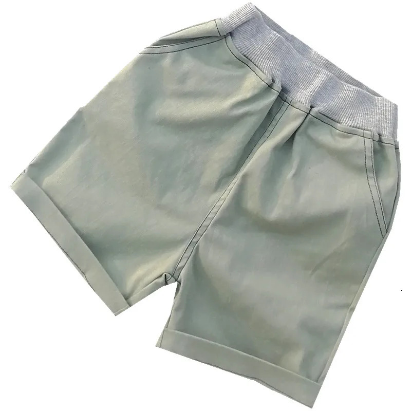 Summer fashion boys soft denim pocket shorts jeans girls casual Trouser childrens clothing diagonal 110 250303