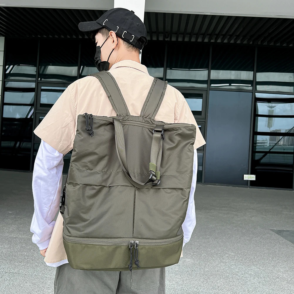 Ship from US Large Capacity Unisex Backpack Waterproof Sports Bag Trend School Bags Leisure Handbag Women Men Casual Travel Backbag 250304FBB