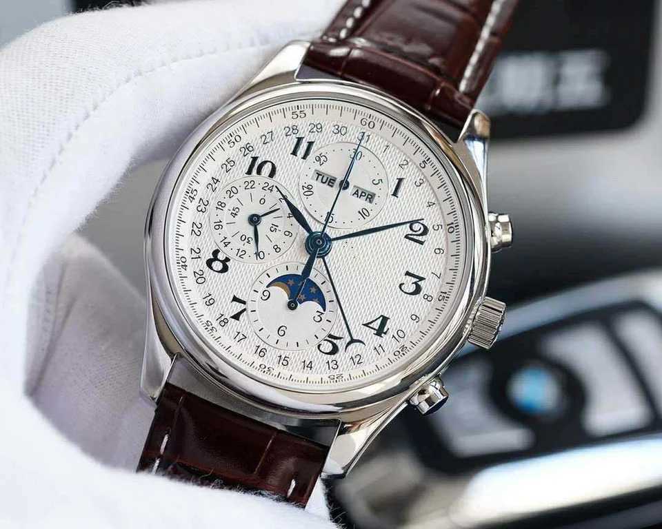 New Mens Fashion Simple Calendar Digital Quartz Casual Black Leather Clock Automatic Mechanical CoupleXJ250304