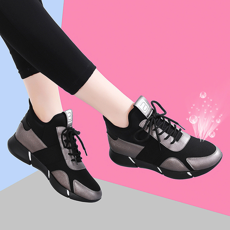 2025 Spring/Summer New Style Breathable Soft Sole Increased Black Fashion Designer Multi functional Sports and Leisure Running Shoes