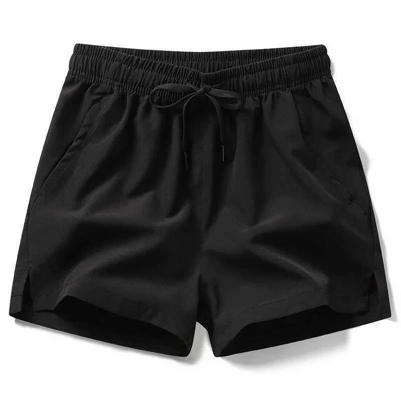 New Mens Fitness Lightweight Sweatpants Summer Casual Pockets Shorts Basic Solid Color Short Pants Jogging Beach Shorts MenT250304