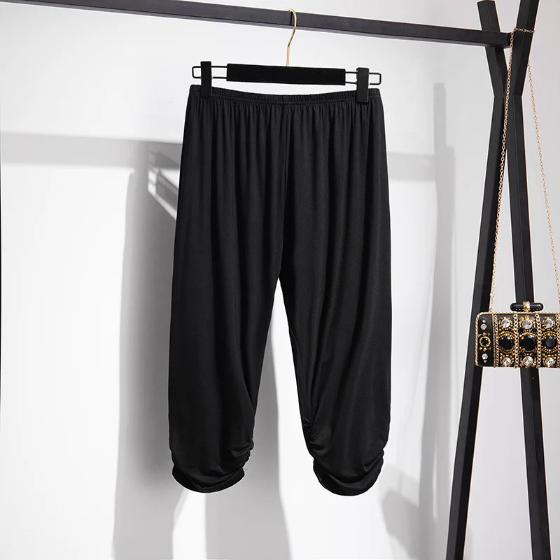 Plus Size 7XL 150kg Women High Waist Leggings Black Color Ladies Sports Push Up Female Elasticity 250304