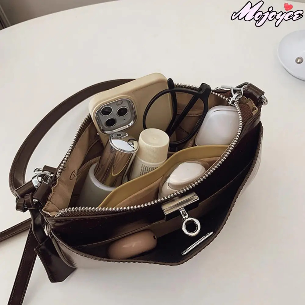 Womens Bag PU Tote Handbag Womens Adjustable Strap Satchel Hasp Zipper Closure Trendy Crossbody Bag High Quality Shoulder Bags 250228