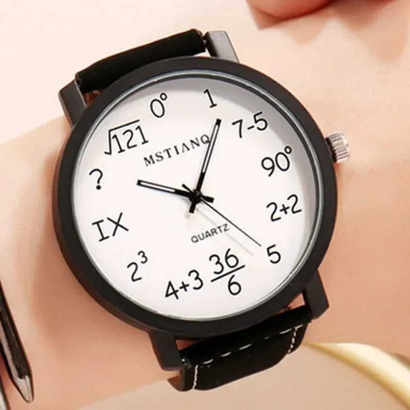 Korean Female Student Simple Large Dial Personality Trend Couple Female Fashion Harajuku Style Quartz MaleXJ250304