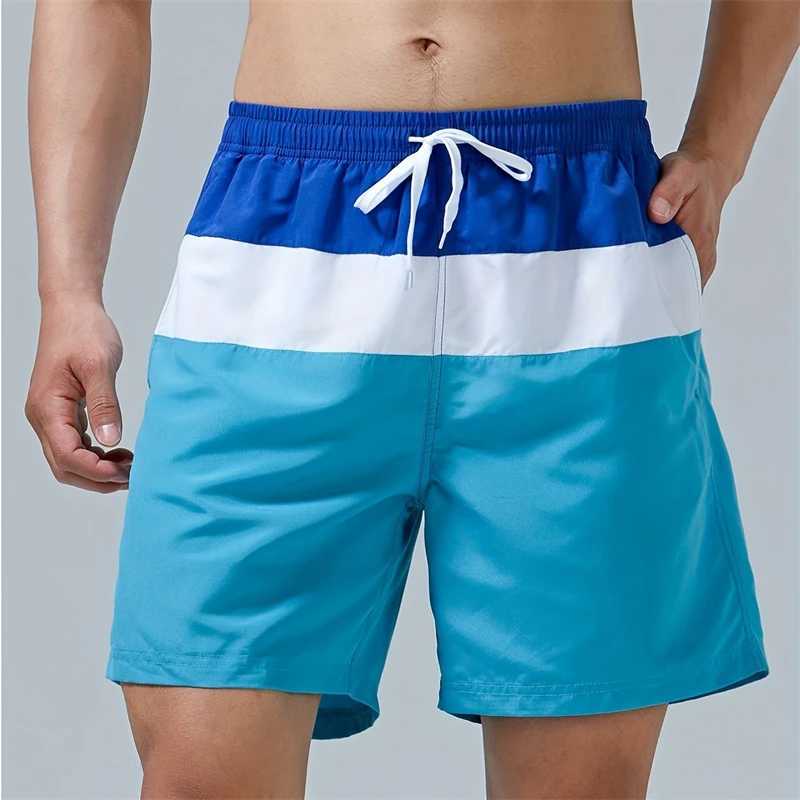 3D Trendy Color Block Y2k Graphic Shorts Men Women Hawaii Swim Trunks Quick Dry Beach Shorts Pants Kid Street Outdoor SportwearT250304
