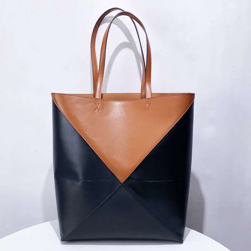 Large Capacity Tote Bag For Women Designer Handbag Purse 2024 New In Fashion Deformed Geometry Folding Underarm Shoulder