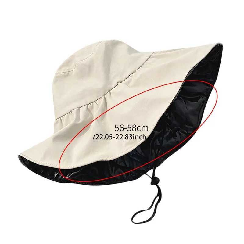 Women Outdoor Sports Hats Uv Protection Bucket Hat Foldable Wide Brim Beach Fishing SunXJ250304