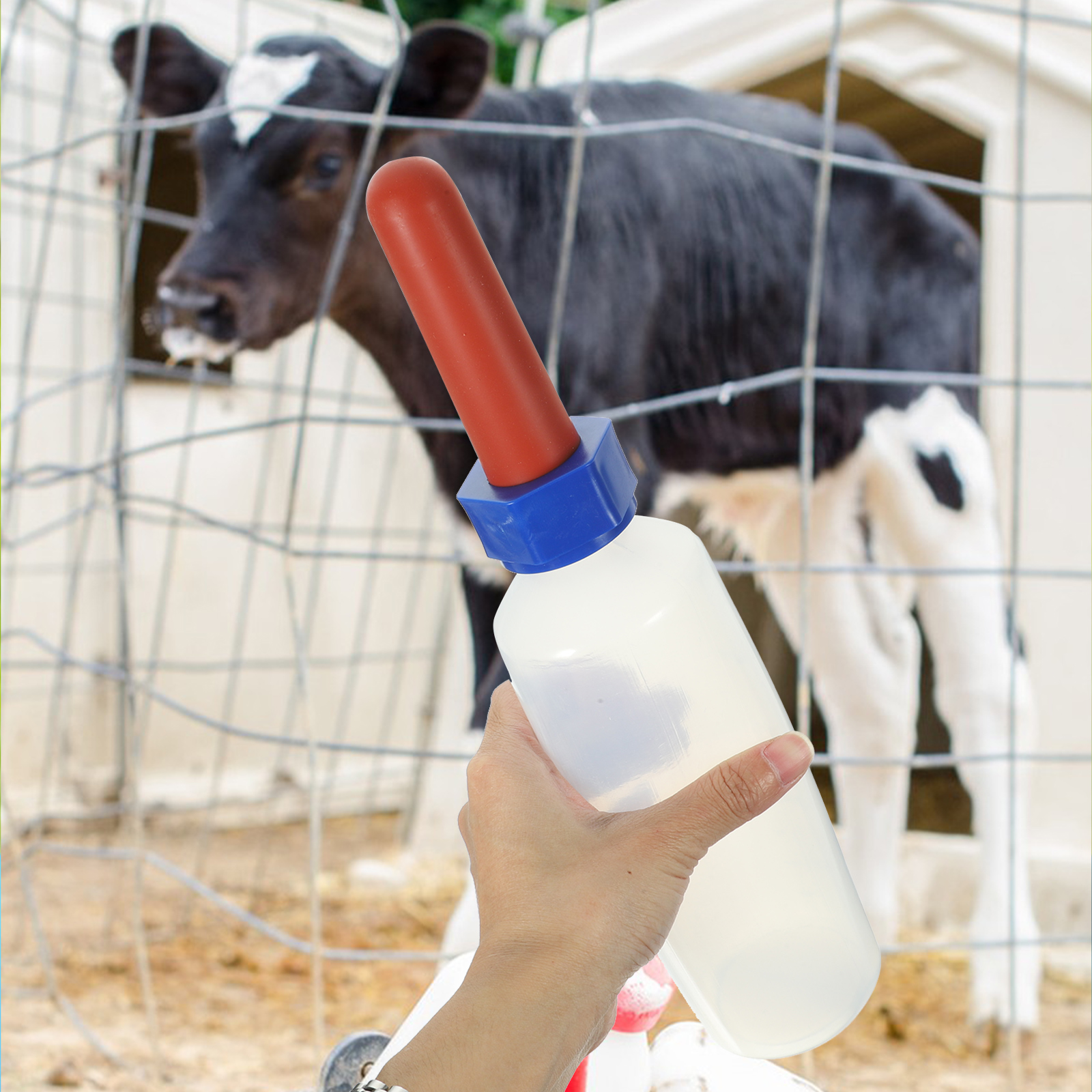 Small Milk Bottle Toddler Kids Water Bottles Steamer Silica Gel Sheep Cow Feeders