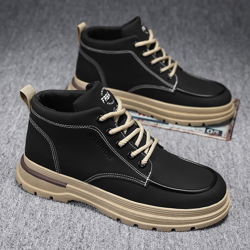 Spring And Summer 2025 Original Designer New High Top Martin Boots Men s Lace Up Multifunctional Thick Soled Outdoor Casual Leather Boots Sports Board