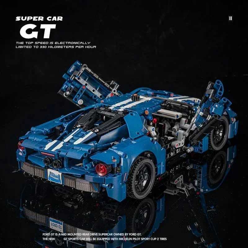 GT 42154 Technical 1486PCS 1 12 Building Blocks City Super Speed Race Car Assembly Model Set Vehicle DIY Assembly Toy Kids GiftsT250304