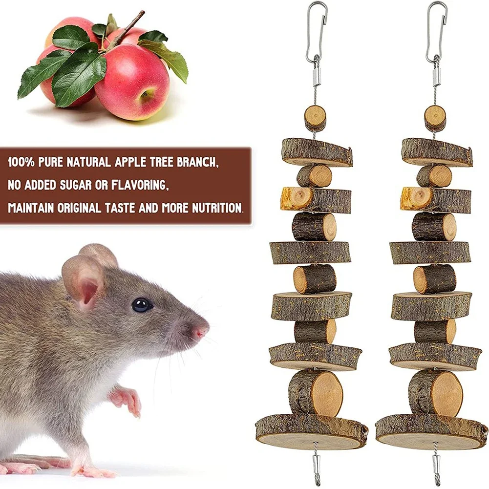 Natural Wood Chew Toy Small Animal Snack Hamster Toys Suitable For Rabbit Guinea Pig Chinchilla Hamster Accessories Pet Supplies