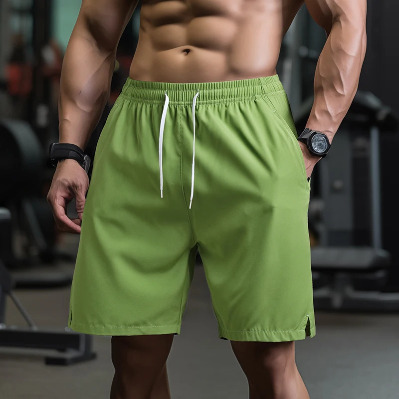 UETEEY Men Shorts Light Weight Thin Short Pants Running Squat Fitness Mens Gym Wear Quick-drying Male Drawstring Shorts 250304