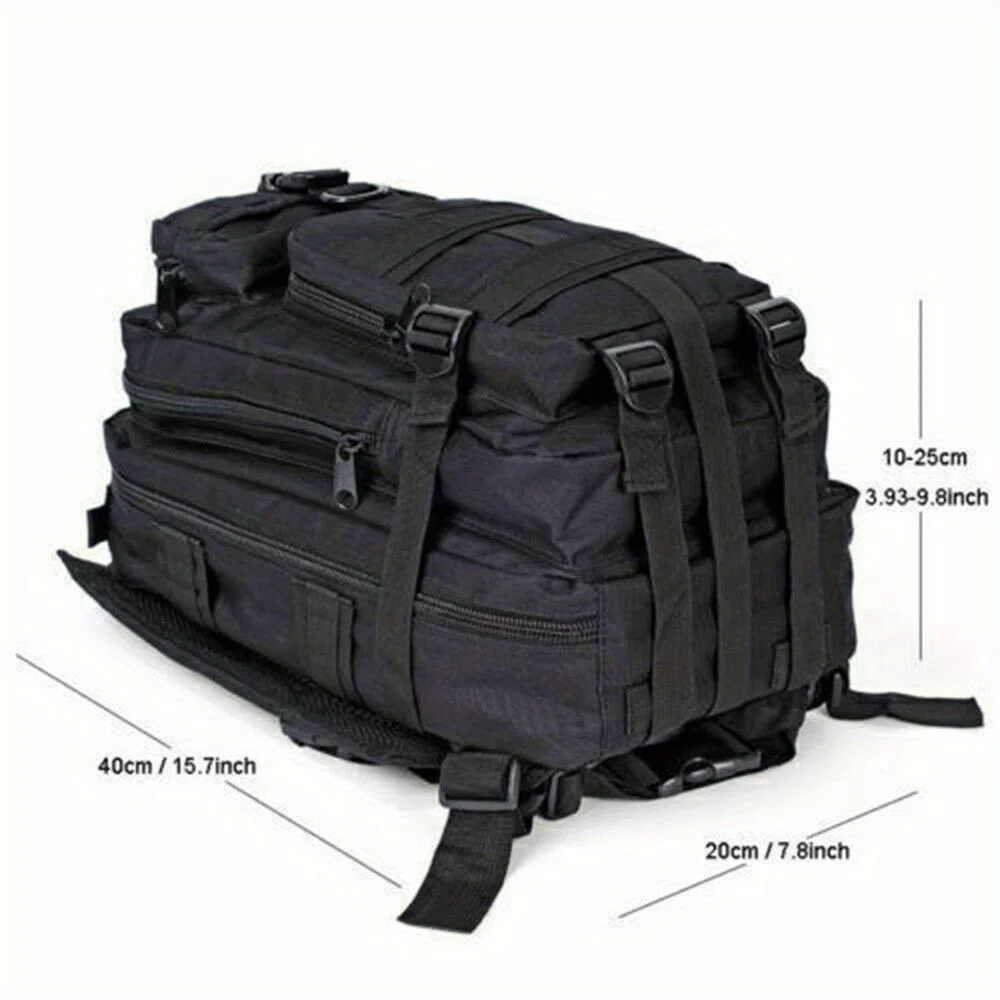 Ship from US 30L outdoor Molle backpack canvas camping hiking bag 250304FBB