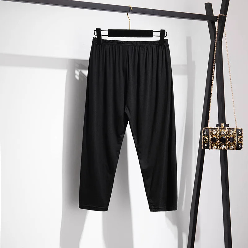 Plus Size 7XL 150kg Women High Waist Leggings Black Color Ladies Sports Push Up Female Elasticity 250304
