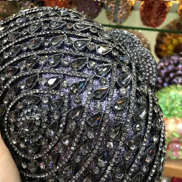 New Design Ladies black/pink/red Evening Bag Women Sequined Beaded Wedding Party wallet High Quality Clutch purse With Chain Z250303