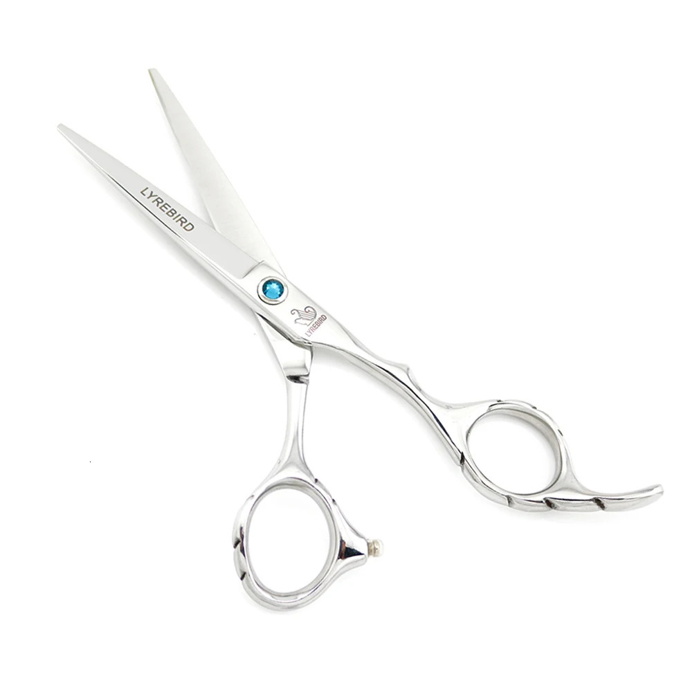 Hairdressing scissors 5.5 INCH 6 INCH Japan Hair scissors Anti-slip handle Green stone Wholesale Lyrebird 5SETS/LOT 250304