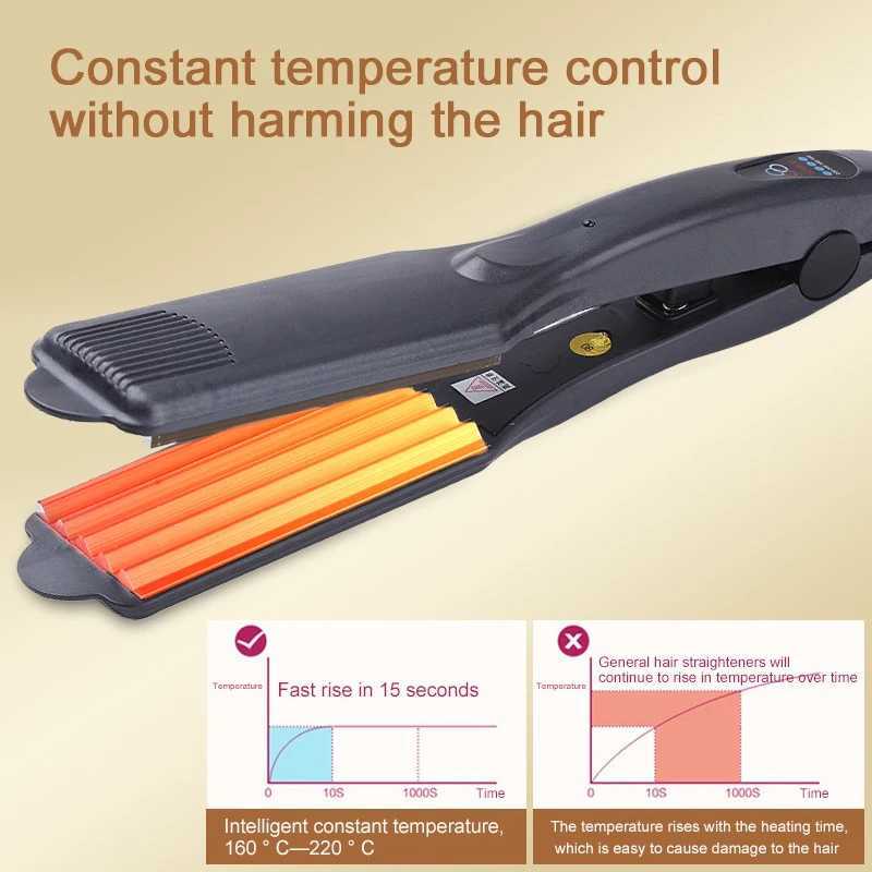 Curling Irons Professional Corrugated Hair Curler Flat Iron Curling Iron Fluffy Small Crimper Corn Plate Corn Perm Splint Hair Styling Tools z250304
