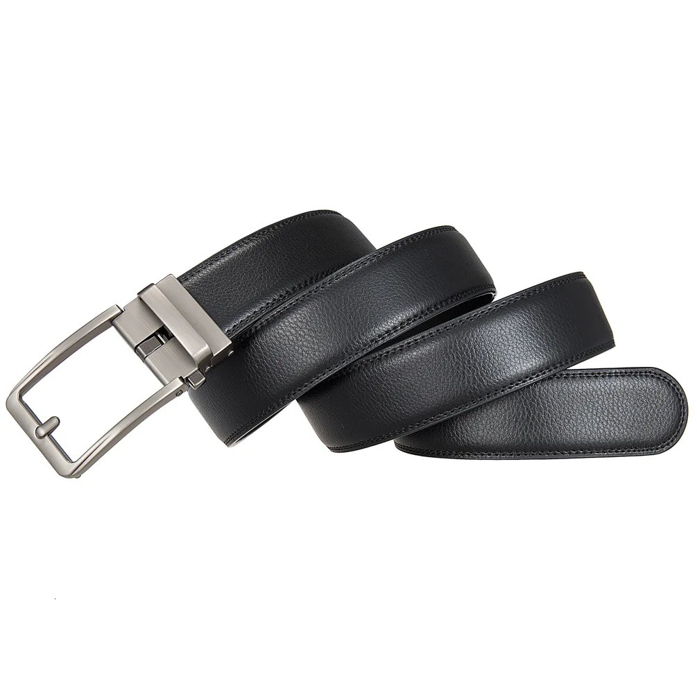 Genuine Leather Click Belts for Men Fashion Automatic Buckle Mens Jeans High Quality Waist Male Strap 250227