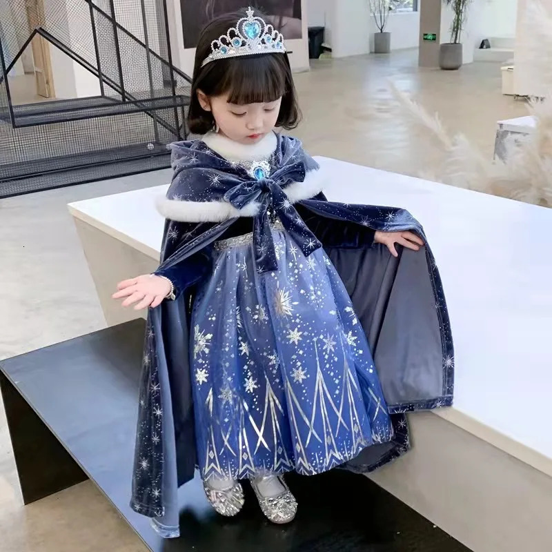 Girls Princess Dress For Kids Halloween Cosplay Party Costume Children Christmas Up Disguise Girl 250303