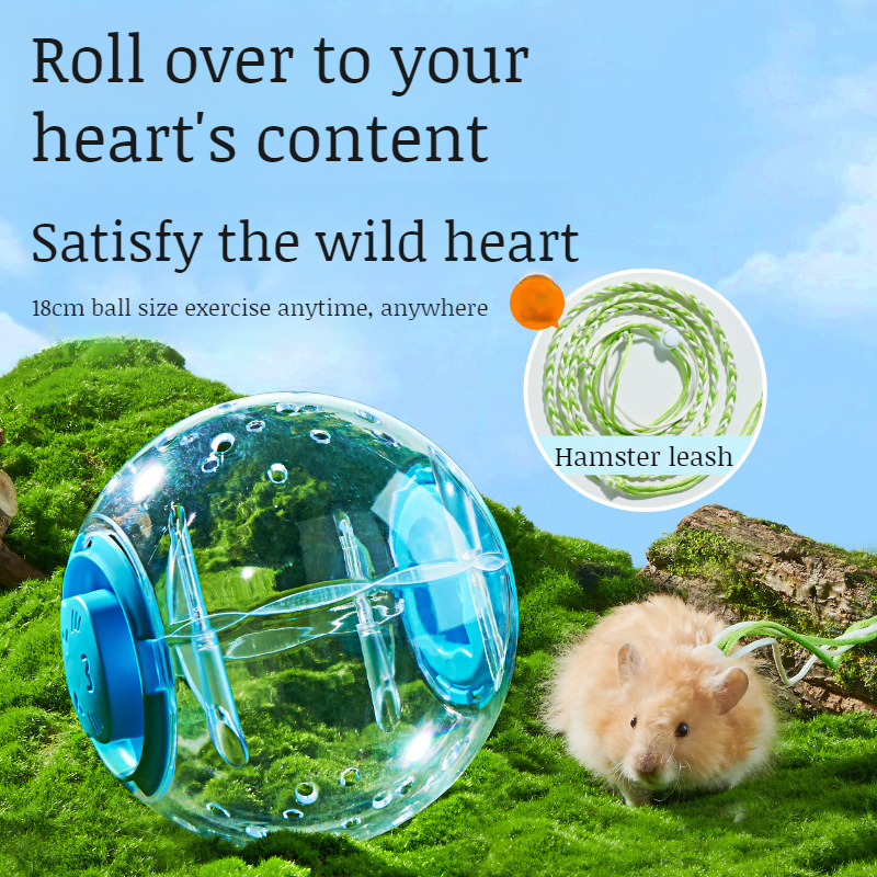 Hamster Running Ball Crystal Toys Breathable NonSnagging Foot Roller