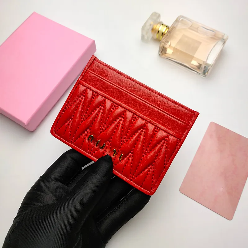 Wallet designer wallet card holder high quality purse genuine Leather Purses fashion Key Ring Credit Coin luxurious women Mini Wallet with box