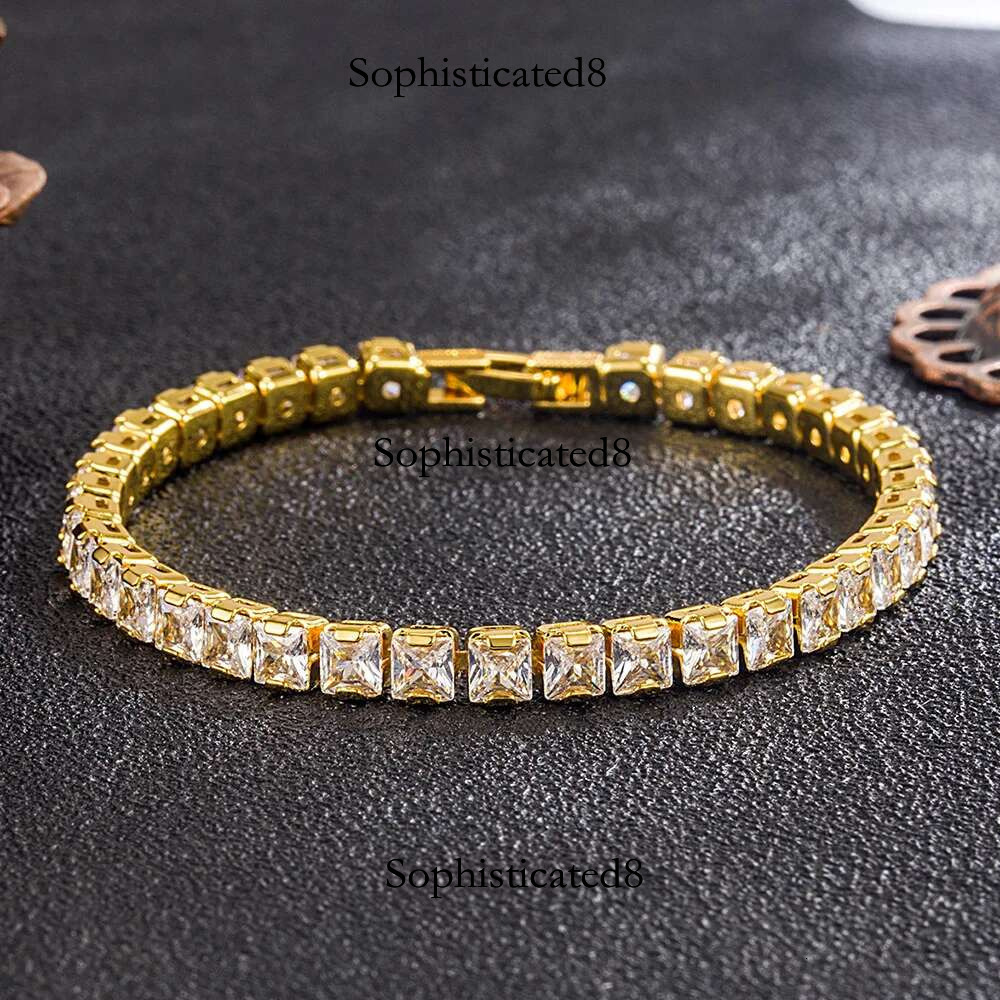 Solid Pure Sier 16/17/18/19/ Tennis Bracelet Pave 3 mm Round Black Jet Zircon Elegant Real Jewelry For Women