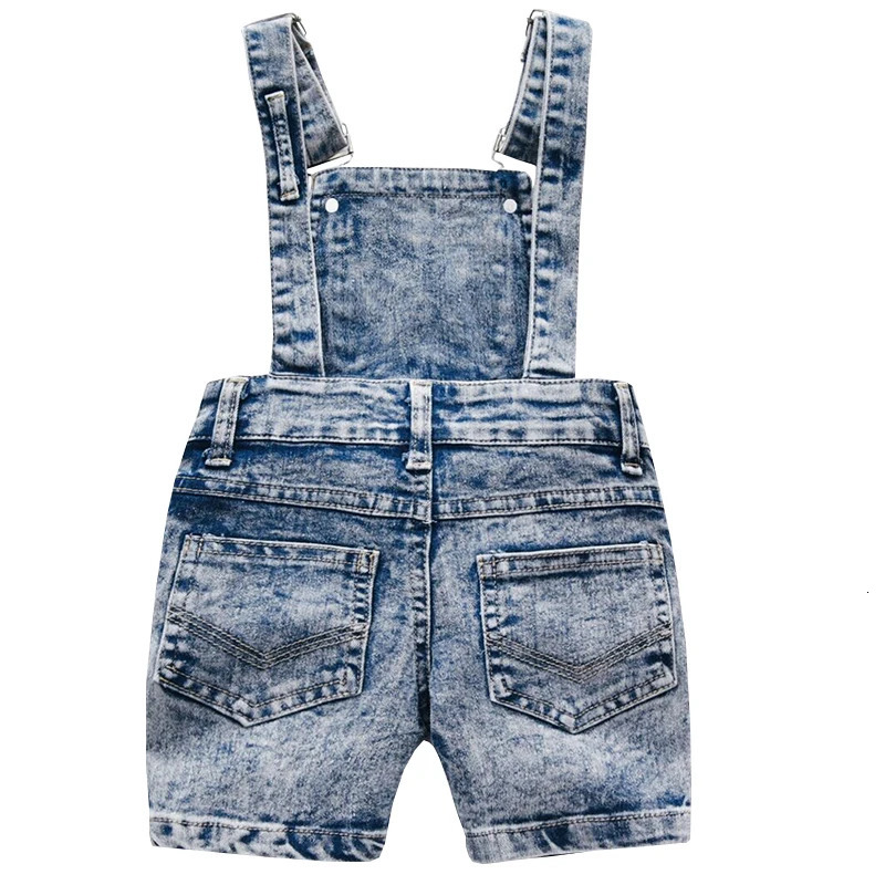 Baby Boy Girl Overalls INS Toddler Denim Jumpsuit Clothes Unisex Infant Summer All-match Casual Pants 1 2 3 Y Kid Daily Set 250304