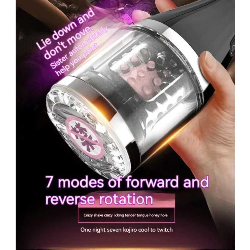 New Arrival Automatic male masturbation oral vibrator Motor oral sex masturbation cup vacuum suck masturbation sex toy male sex shop 18+ Z250304