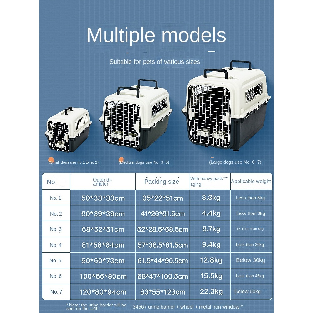 Pet air case Air China small medium large dog corgi cat aircraft consignment case dog cage dog air case